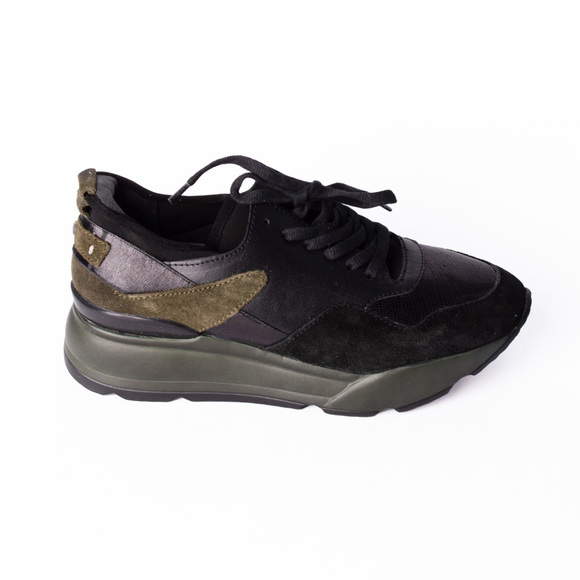 GEORGE HOGG BLACK, DARK GREEN TRAINERS | WOMENS SIZE 37 - Picture 1 of 5